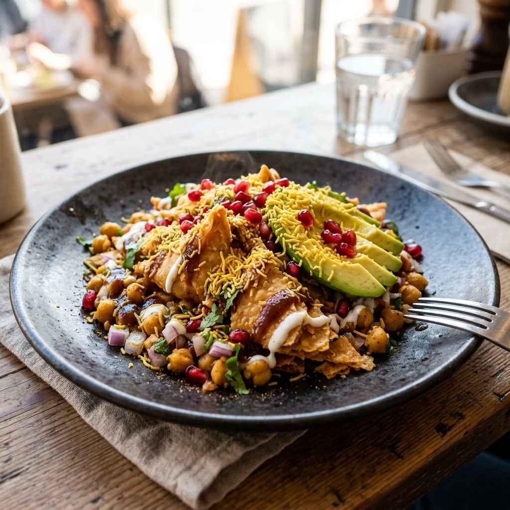 Avocado Samosa Chaat